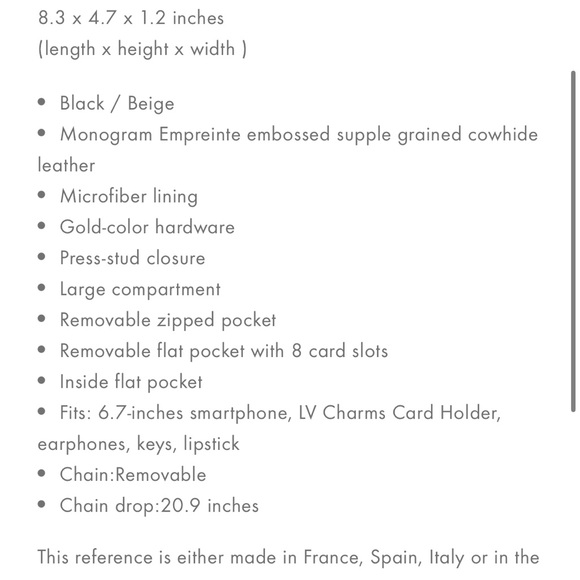 Louis Vuitton Felicie Pochette Bag Black and Beige - Picture 11 of 11